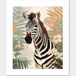 Zebra in the Jungle Posters and Art